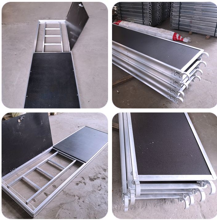 plywoode deck with ladder 